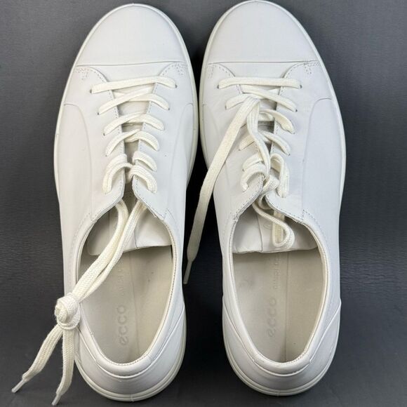 ECCO Soft 7 City Sneaker SHOES White men’s size 11-11.5 - Picture 8 of 10